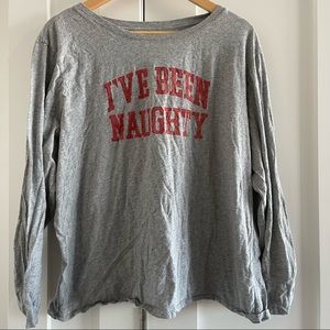 Long sleeved “I’ve Been Naughty” Holiday Tee